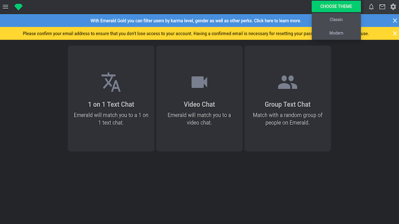 emerald chat modes