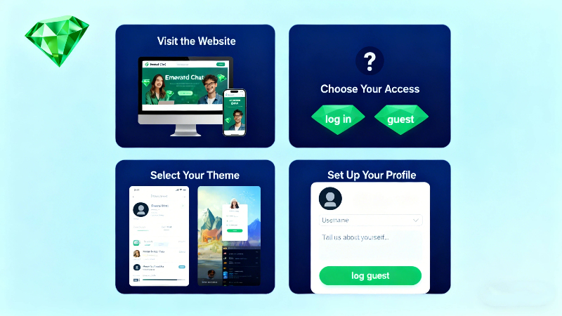 how to use emerald chat