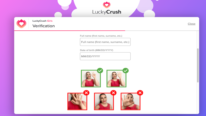 luckycrush verification