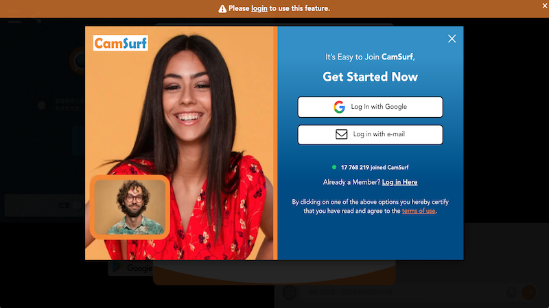 CamSurf login