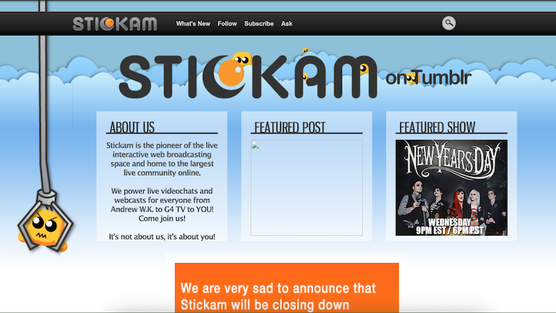 what is stickam
